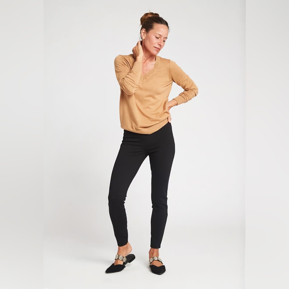 Betabrand | Skinny Leg | Classic Dress Pant Yoga Pants (Black) Medium